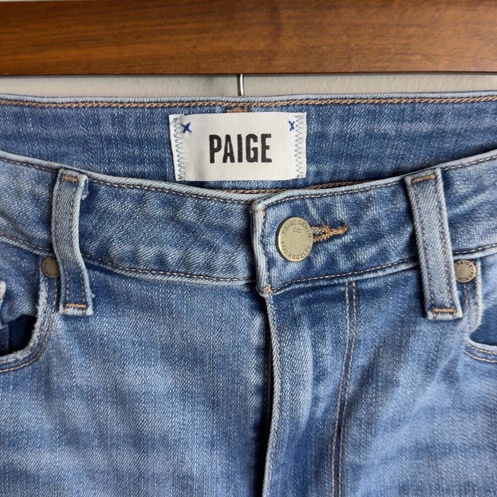 PAIGE Hoxton Slim Crop Jeans Size 29 Medium Wash Denim Women’s - Picture 3 of 7